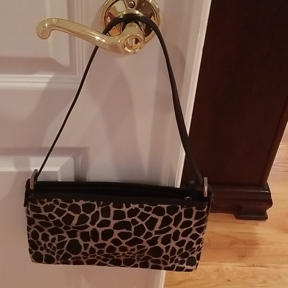 Ann taylor calf/hair animal print bag